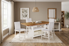 Piper 5pc Counter-Height Dining Set with Table & 4 Chairs, 60-72" Extension, Storage – White | Ensemble de salle à manger Piper 5 pièces de hauteur comptoir avec table de 60 po à 72 po (L) avec rallonge, 4 chaises et rangement - blanc