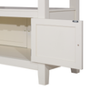 Piper 5pc Counter-Height Dining Set with Table & 4 Chairs, 60-72" Extension, Storage – White | Ensemble de salle à manger Piper 5 pièces de hauteur comptoir avec table de 60 po à 72 po (L) avec rallonge, 4 chaises et rangement - blanc
