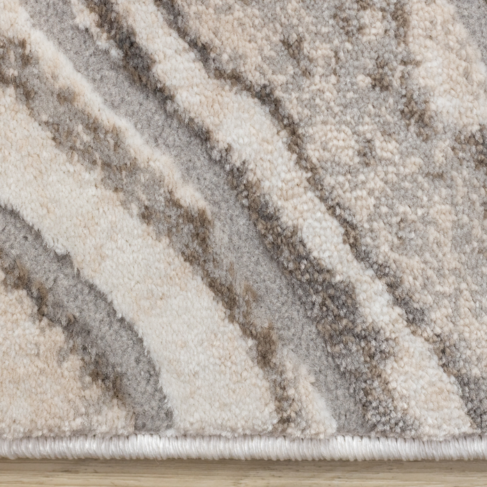 Plasma White Marble Area Rug – 5’3” x 7’7”