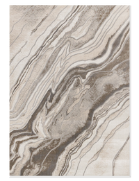 Plasma White Marble Area Rug – 5’3” x 7’7” 