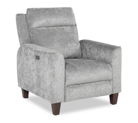 Primrose 35” Chenille Fabric Power Reclining Chair with Power Headrest - Slate 