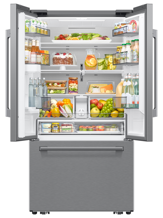 Samsung Bespoke AI 35.88” 29 Cu. Ft. 3-Door French Door Refrigerator –  Stainless Steel - RF70H30KERAA