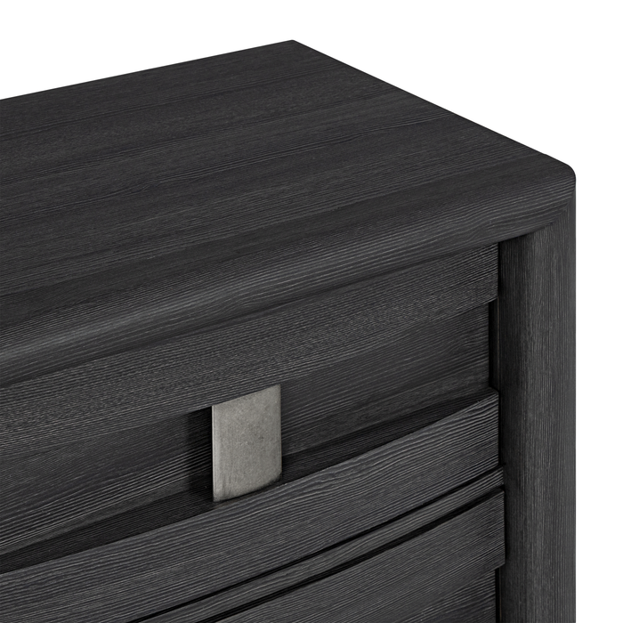 Rocco Bedroom 6-Drawer Dresser, 62\"W x 37\"H - Dark Grey
