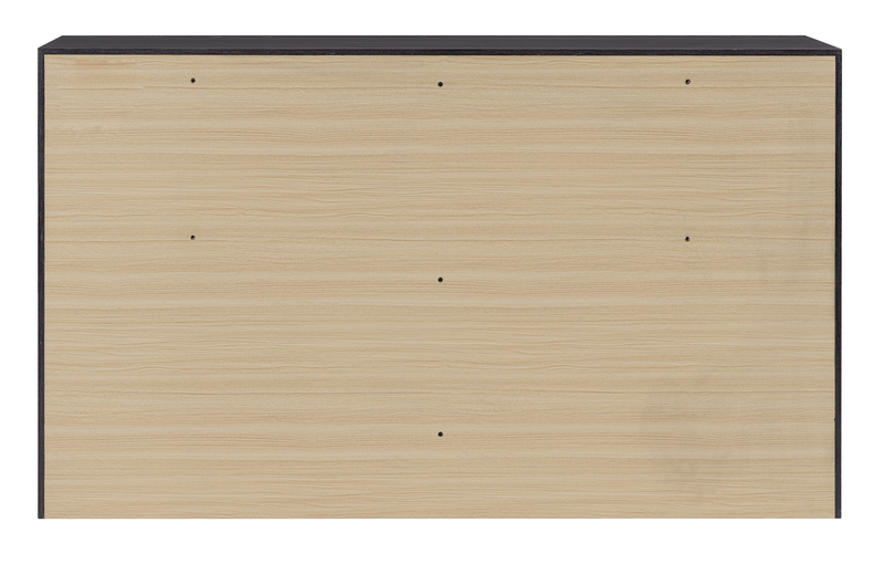Rocco Bedroom 6-Drawer Dresser, 62\"W x 37\"H - Dark Grey