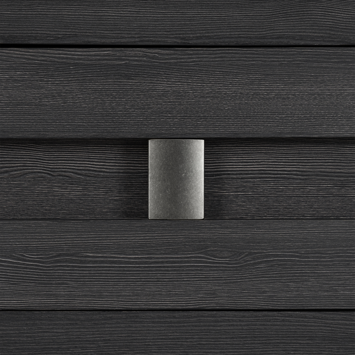 Rocco Bedroom 6-Drawer Dresser, 62\"W x 37\"H - Dark Grey
