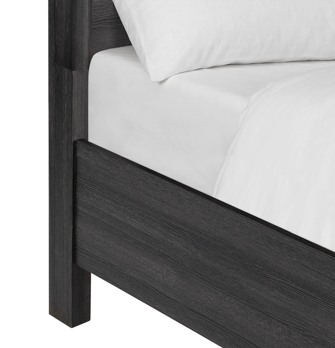 Rocco Storage Bed with 2 Built-In Footboard Drawers & LED Lit Headboard, Dark Grey - King Size
