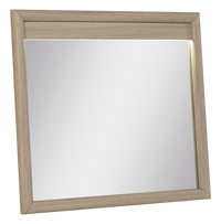 Rocco Bedroom Dresser Mirror - Light Brown  