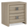 Rocco Bedside 2-Drawer Nightstand with Built-In Charging Port, 25"W x 26"H - Light Brown