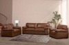 Rodeo 46” Top-Grain Genuine Leather Chair with Removable Cushions – Chestnut  | Fauteuil Rodeo de 46 po en cuir véritable de qualité supérieure avec coussins amovibles - marron