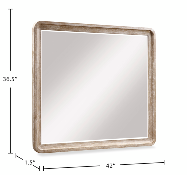 Sasha Bedroom Dresser Mirror - Natural Oak Brown
