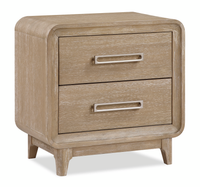 Sasha Bedside 2-Drawer Nightstand, 28
