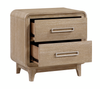 Sasha Bedside 2-Drawer Nightstand, 28"W x 27"H - Natural Oak Brown | Table de nuit Sasha de 28 po (L) x 27 po (H) à 2 tiroirs - brun chêne naturel