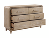Sasha Bedroom 6-Drawer Dresser, 62"W x 38"H - Natural Oak Brown | Commode de chambre à coucher Sasha de 62 po (L) x 38 po (H) à 6 tiroirs - brun chêne naturel