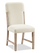 Sasha Dining Chair with Chenille Fabric - Taupe/Natural Oak Brown