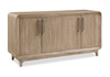Sasha Dining Server with Storage, 66\"W - Natural Oak Brown