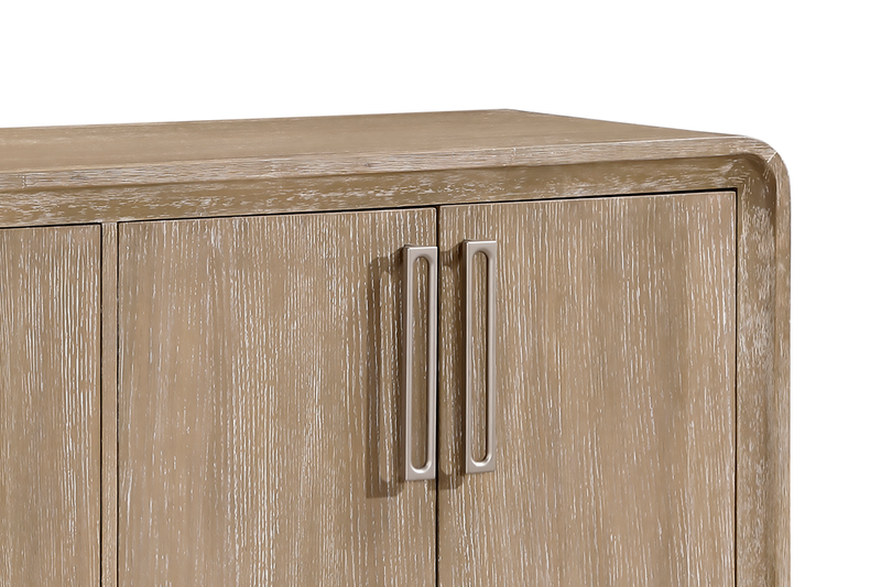 Sasha Dining Server with Storage, 66\"W - Natural Oak Brown