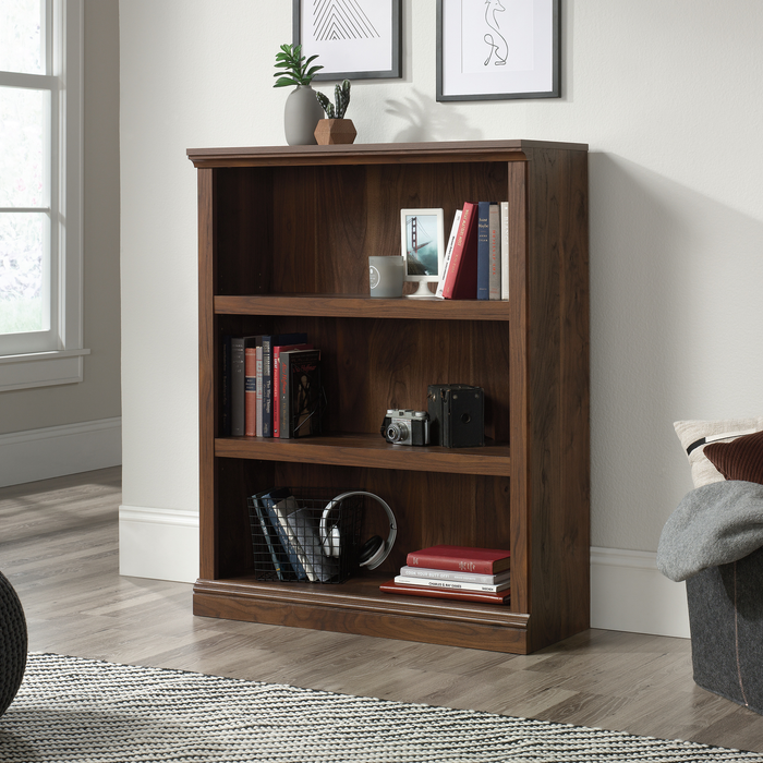 Smyth 35.28” 3-Shelf Bookcase – Grand Walnut