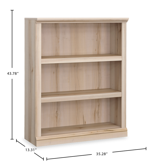Smyth 35.28” 3-Shelf Bookcase – Pacific Maple