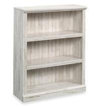 Smyth 35.28” 3-Shelf Bookcase – White Plank