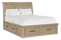 Sonoma Platform Storage Bed with Headboard & Frame, Light Brown - King Size 