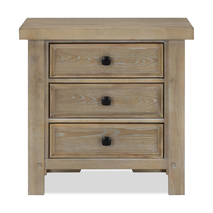 Sonoma 6pc Bedroom Set with Storage Bed, Dresser, Mirror & Nightstand, Light Brown - Queen Size