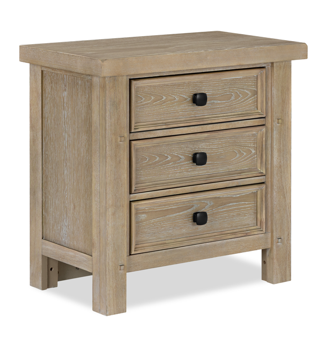 Sonoma Bedside 3-Drawer Nightstand, 28\"W x 28\"H - Light Brown