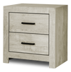 Soren Bedside 2-Drawer Nightstand, 22"W x 24"H - Bleached Oak