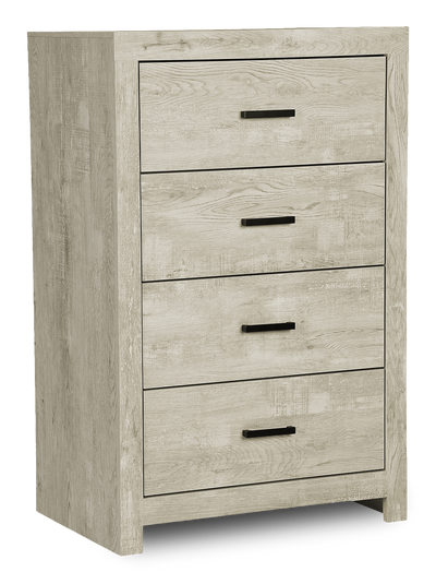 Soren Bedroom Chest of Drawers, 4-Drawer, 32"W x 45"H - Bleached Oak | Commode verticale de chambre à coucher Soren de 32 po (L) x 45 po (H) à 4 tiroirs - chêne blanchi
