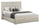 Soren Panel Bed with Headboard & Frame, Bleached Oak - Queen Size