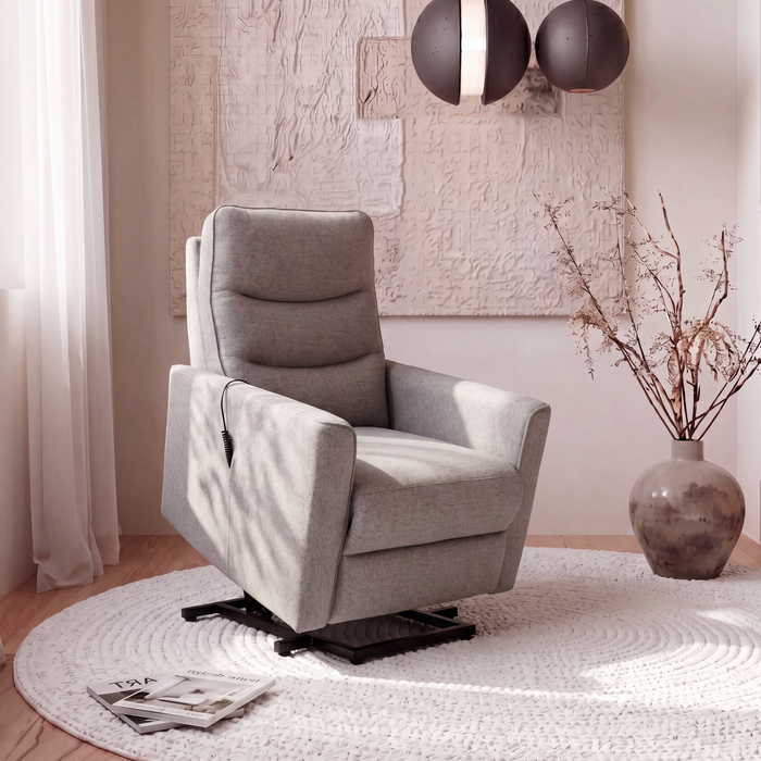 Stratford 29” Linen-Look Power Lift Reclining Chair - Grey