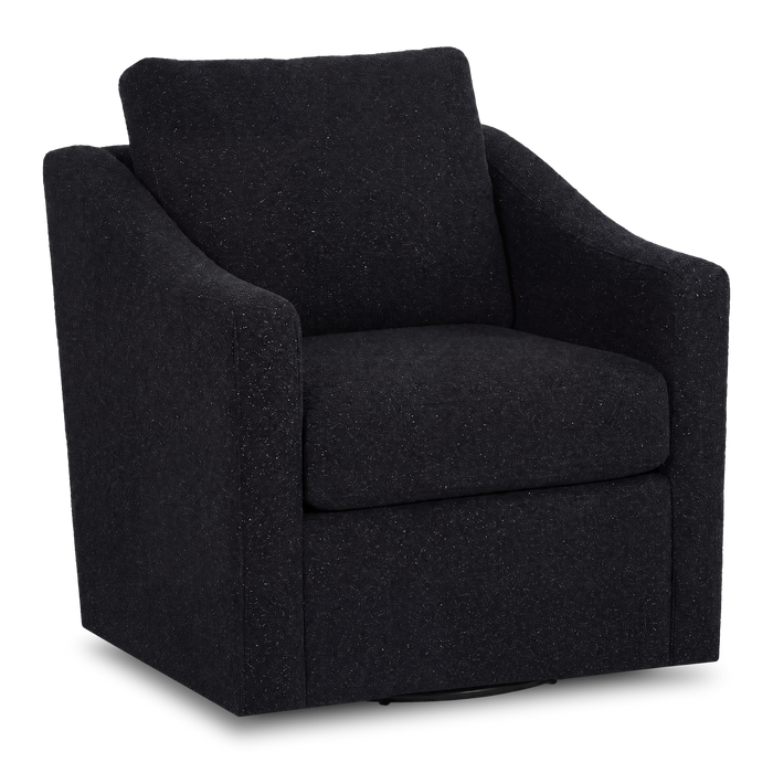 Made in Canada Sofa Lab Customizable Swivel 32\" Fabric Accent Chair – Teddy Raven