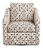 Made in Canada Sofa Lab Customizable Swivel 32" Fabric Accent Chair – Copper Accent Fabric | Fauteuil d’appoint pivotant personnalisable de Sofa Lab de 32 po fabriqué au Canada en tissu - tissu décoratif Copper