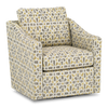 Made in Canada Sofa Lab Customizable Swivel 32" Fabric Accent Chair – Lemonade Accent Fabric | Fauteuil d’appoint pivotant personnalisable de Sofa Lab de 32 po fabriqué au Canada en tissu - tissu décoratif Lemonade