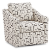 Made in Canada Sofa Lab Customizable Swivel 32\" Fabric Accent Chair – Tar Accent Fabric 