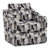 Made in Canada Sofa Lab Customizable Swivel 32\" Fabric Accent Chair – Onyx Accent Fabric 