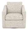 Made in Canada Sofa Lab Customizable Swivel 32" Fabric Accent Chair – Bisque Accent Fabric | Fauteuil d’appoint pivotant personnalisable de Sofa Lab de 32 po fabriqué au Canada en tissu - tissu décoratif Bisque
