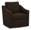 Made in Canada Sofa Lab Customizable Swivel 32" Fabric Accent Chair – Teddy Walnut | Fauteuil d’appoint pivotant personnalisable de Sofa Lab de 32 po fabriqué au Canada en tissu - Teddy Walnut