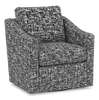 Made in Canada Sofa Lab Customizable Swivel 32" Fabric Accent Chair – Jet Accent Fabric | Fauteuil d’appoint pivotant personnalisable de Sofa Lab de 32 po fabriqué au Canada en tissu - tissu décoratif Jet