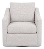 Made in Canada Sofa Lab Customizable Swivel 32" Fabric Accent Chair – Plush Oyster | Fauteuil d’appoint pivotant personnalisable de Sofa Lab de 32 po fabriqué au Canada en tissu - Plush Oyster