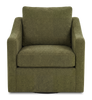 Made in Canada Sofa Lab Customizable Swivel 32" Fabric Accent Chair – Chenille Moss | Fauteuil d’appoint pivotant personnalisable de Sofa Lab de 32 po fabriqué au Canada en tissu - Chenille Moss