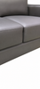 Sydney 54” Sofa Leather-Look Fabric Loveseat with Removable Back Cushions - Black | Causeuse Sydney de 54 po en tissu d’apparence cuir avec coussins de dossier amovibles - noire