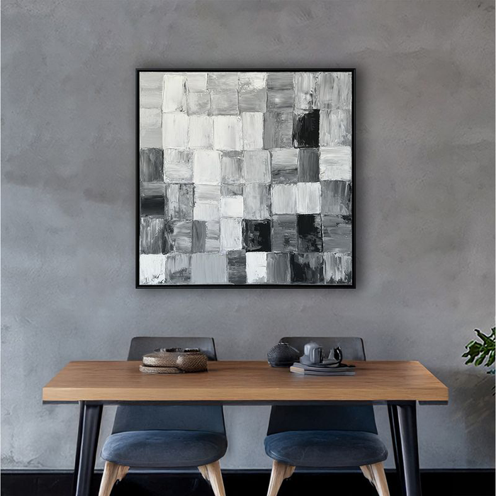 Abstract Rhythms Hand Painted Heavy Textured Wall Art – 36” x 48”
