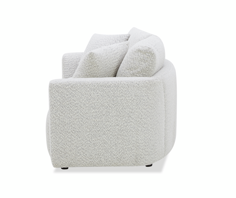Waverly 68.11” Contemporary Fabric Loveseat with Removable Back Cushion – Linen
