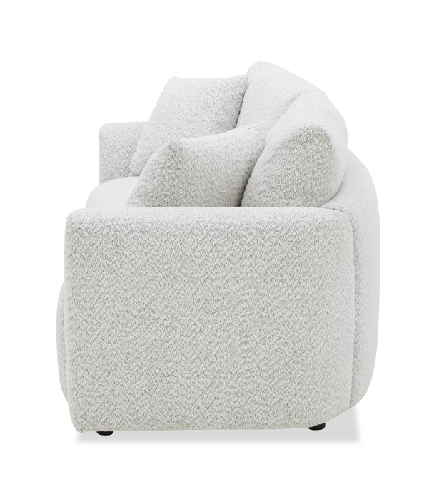 Waverly 90.94” Contemporary Fabric Sofa with Removable Back Cushion - Linen