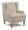Made in Canada Sofa Lab Customizable Wingback 30\" Fabric Accent Chair – Lemonade Accent Fabric 