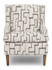 Made in Canada Sofa Lab Customizable Wingback 30" Fabric Accent Chair – Tar Accent Fabric | Fauteuil d’appoint à oreilles personnalisable de Sofa Lab de 30 po fabriqué au Canada en tissu - tissu décoratif Tar