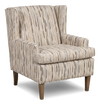 Made in Canada Sofa Lab Customizable Wingback 30\" Fabric Accent Chair – Mineral Accent Fabric 
