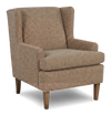 Made in Canada Sofa Lab Customizable Wingback 30\" Fabric Accent Chair – Chenille Praline