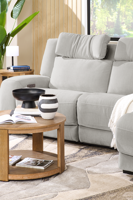 Shaquille O’Neal Home Legacy 3-Piece Right-Facing Power Reclining Sectional with Shaq-o-pedic Comfort - Grey 