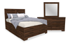 Yorkdale 5pc Bedroom Set with 12-Drawer Storage Bed, Dresser & Mirror, Walnut Brown- Full Size